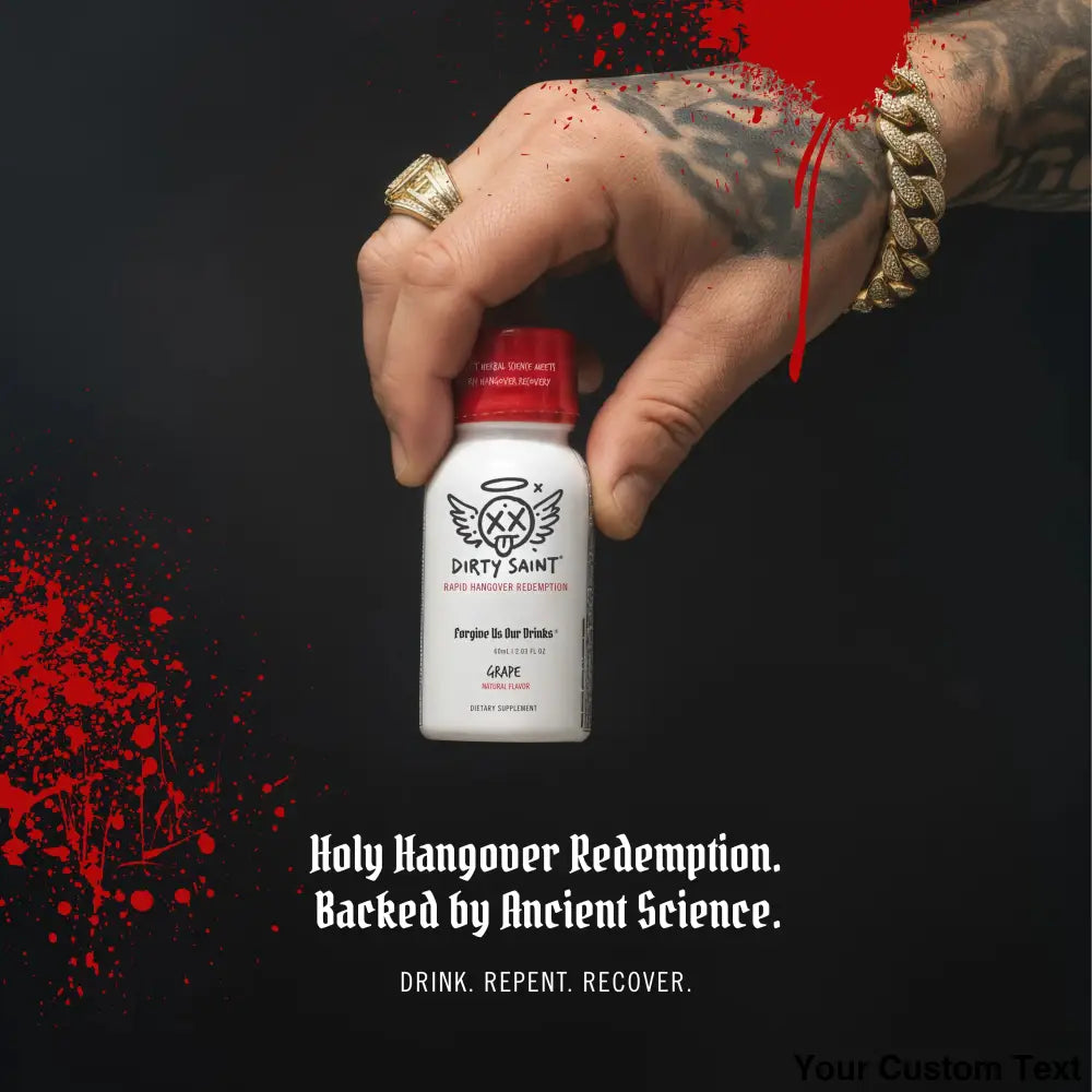 Rapid Hangover Recovery Shot in Natural Grape Flavor Dirty Saint